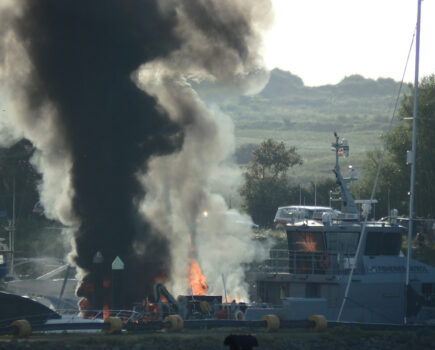 Welsh FPV Lady Megan damaged by fire