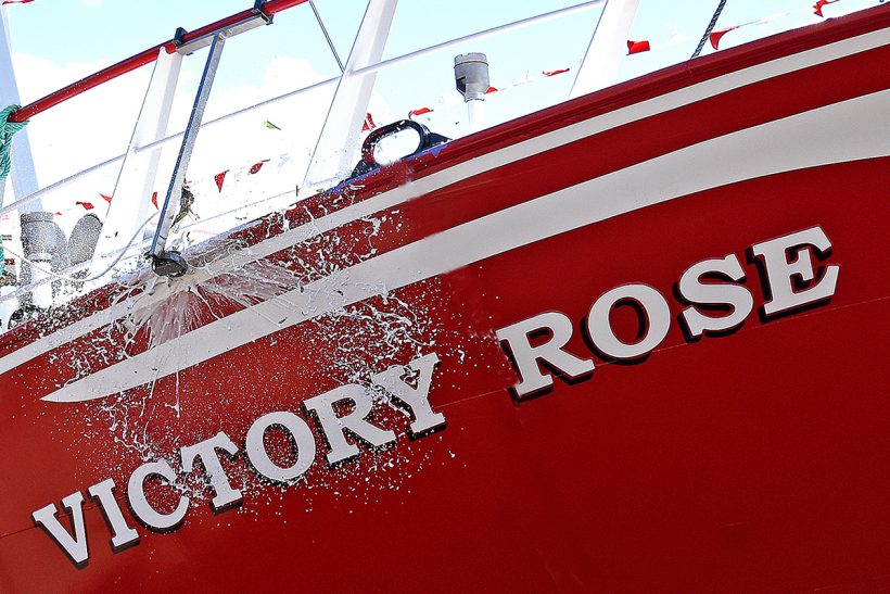 Victory Rose WY 34 naming ceremony