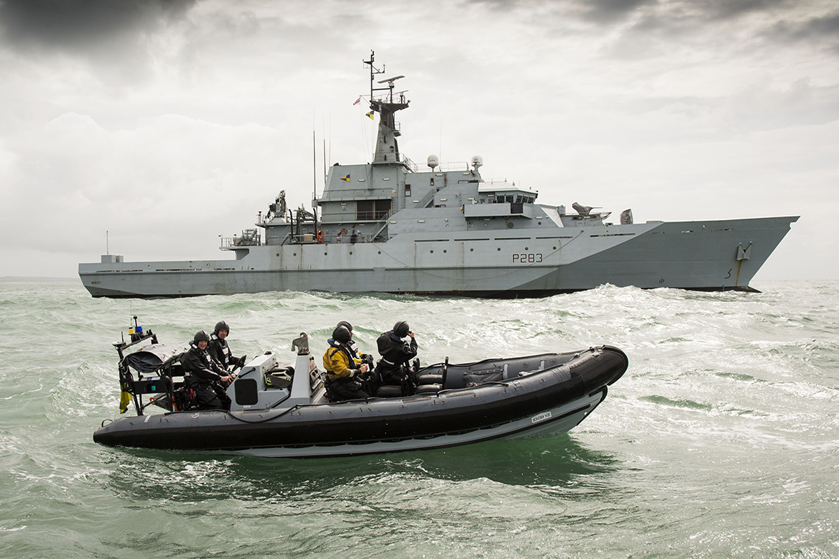On patrol with the Royal Navy's fisheries protection squadron