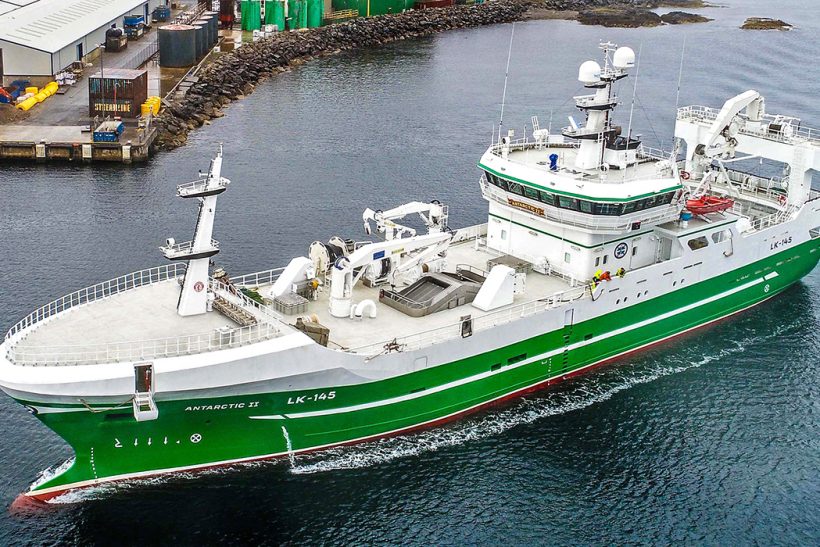 Antarctic II: Newly lengthened and upgraded Shetland midwater trawler starts well on herring