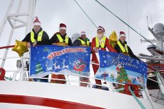 Festive lights and spirit at Peterhead and Whitby