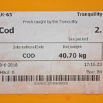 … another label showing weight and full catch information…