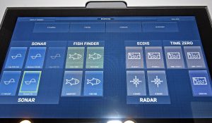 Three 24in touch-screen controllers have various presets, enabling the operator to quickly select preferred displays in relation to Serene’s prevailing mode of operation.