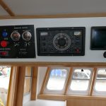 15. Various read-outs, autopilot and engine control panels are overhead to port of the skipper’s seat.