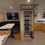 … with the spacious messdeck to starboard.