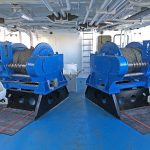 Two 20t split trawl winches were supplied by EK Marine of Killybegs as part of the scalloper’s full package of deck machinery and hydraulic system.