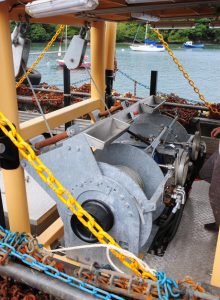 26. Controls for all winches are fitted within very easy reach of the trawl winch operator.