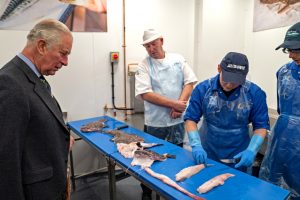 … where he watched 18-year-old Conrad Jack give an interactive demonstration of filleting monkfish.
