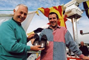 In 2003, Terry Lankford passed the keys of the newly-built vessel, the Hope, to skipper Scott Govier – his present of slippers was to enjoy the comfort of the new boat. Fifteen years on, the Joyful Spirit will be even more comfortable.