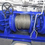 A 35t three-drum trawl winch was part of a full package of deck machinery supplied by EK Marine…
