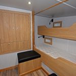The aft portside two-berth cabin.