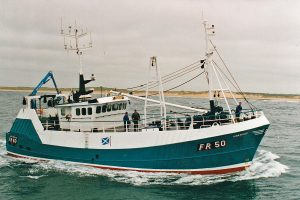 The second Uberous, after being converted to twin-rig trawling in 1998.