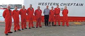 05 Western Chieftain’s crew, from left to right: Paul Hegarty, Christopher Doherty, Niall Doherty, Seamus Curran, Michael Wincup, Charlie Doherty (skipper), Gareth Murphy (mate), Joe Doherty and Dermot McNeilis.