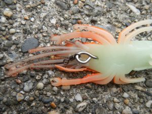 The front is also well-made – a strong squid jig – and although in heavy fishing the body will become ripped, keep all of the shafts and tie your own, or mould your own jigs. For little retail cost, this jig has lots of potential.