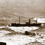 Golden Sceptre H 862 was wrecked in January 1912 when she ran aground at Kettleness on the Yorkshire coast.