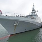 HMS Forth, the first of five new Batch 2 river-class offshore patrol vessels…