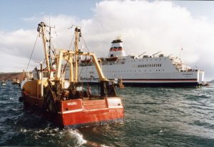 Nauru was one of many Plymouth trawlers that stopped the passage of Brittany Ferries in March 1993, an act that nearly landed the skippers in court – and at all times, they were aware of that risk.