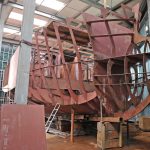 Work is on schedule for the 15m vivier potter for Westcountry vessel owner James Dunn and north Cornwall shellfish firm, Camel Fish Ltd. Nearby, the keel will be laid for a sister vessel for a North Cornwall skipper.