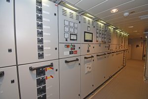 The vessel’s main electrical room.