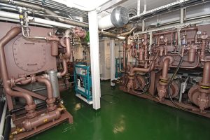 The aft high-pressure hydraulic room…