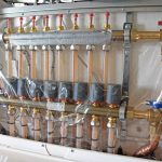 One of the central heating manifolds positioned at strategic locations…