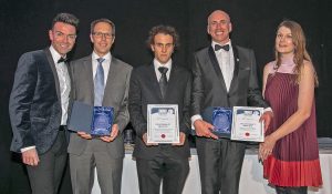 Steven Mackinson and Guille Martin Gonzalez of the SPFA/Aberdeen University/FIS and Robert Clark from SIFCA were joint winners of the Sustainability Award.