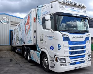 … for delivery to France in one of Whitelink Seafoods’ refrigerated vehicles.