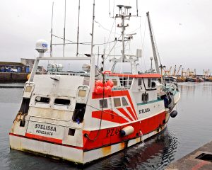 The netter Stelissa goes alongside to tie up over a run of spring tides last month.