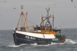 Silver Fern in her previous role as a trawler, built by Herd & Mackenzie of Buckie in 1982 for Fraserburgh skipper Alex Wiseman.