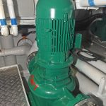 Six-inch diameter Azcue pumps, driven by 7.5kW electric motors, change the seawater in the vivier hold six times an hour.