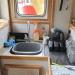 A galley area is fitted in the port aft corner of the wheelhouse…