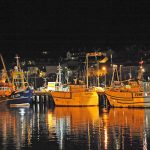 Newlyn harbour at rest.