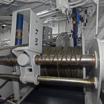 Three 15t split trawl winches are mounted forward on the main deck.