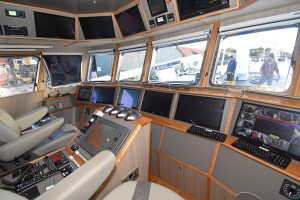 The wheelhouse electronics were supplied and commissioned by Echomaster Marine.