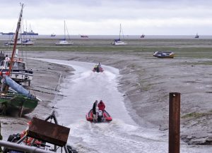 A majority of Thames cockle boats work from Leigh-on-Sea, which has a narrow channel…