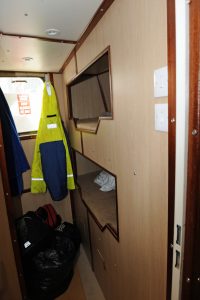 One of the two-berth accommodation spaces.