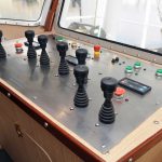 The skipper’s seat provides full control of all the winches and clear vision – with video back-up – of the working deck.