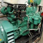 The Volvo Penta D5 generator also drives a hydraulic safety back-up for retrieval.