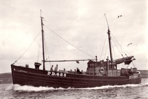 The 74ft herring drifter/whitefish seine-net boat Lunar Bow II PD 425 was built in the Thomas Summers yard at Fraserburgh in 1954.