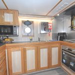 A spacious galley is situated aft of the messdeck on the starboard side of the deck casing.