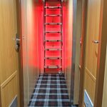 Low-level LED safety lighting is fitted on the internal stairs.