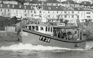 Maxine’s Pride on sea trials in 1985 – ‘one of the best-looking boats we ever built’, said Alan Toms.