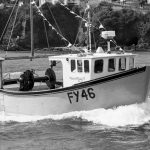 Innisfallen was one of a number of 9.9m vessels built in wood at C Toms & Son – ‘built to be pretty boats, not rule-beaters’, said Alan Toms.