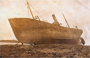 … and grounded on a reef at an unknown location, in her minesweeping role, after a terrible storm on the night of 4 or 5 February, 1915. She was refloated, continued fishing after the war, and was sold to Fleetwood owners in 1937. She was scrapped in 1956.