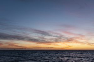 The Channel Light Vessel under a lovely January sunset.
