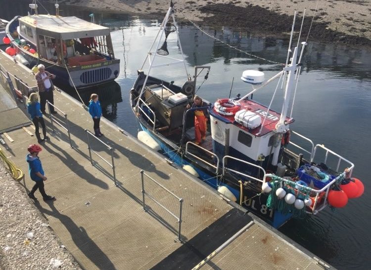 Socially distanced prawn party in Ullapool supports local fleet