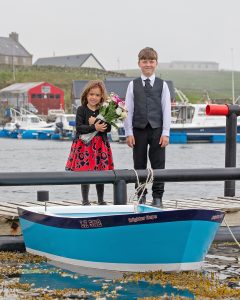 Jonah and his sister Elsa after the naming ceremony.