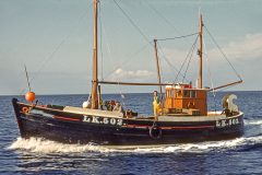 The original Brighter Hope, rigged for dogfish lining, was skippered by Jonah Johnson’s great-grandfather James Fullerton.