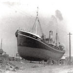 William Oliver skippered the Kopanes, pictured on the slip in Hull, or two trips in September and October 1933.