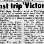 Wyre Victory was one of the most successful boats of her day, as reported in Fishing News in December 1971.